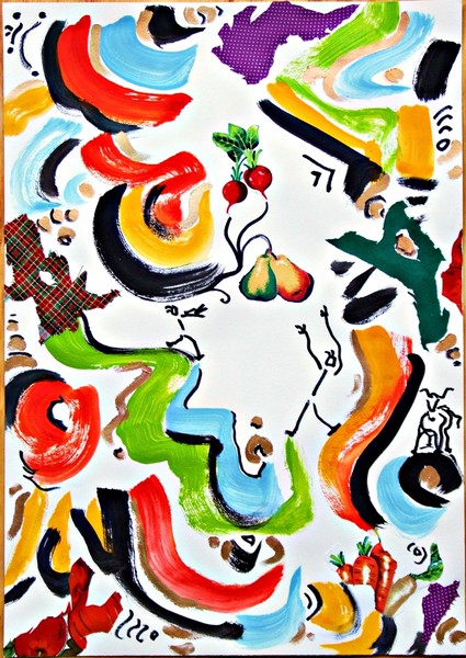 composition XIII - fight for food