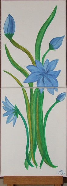 blue flowers