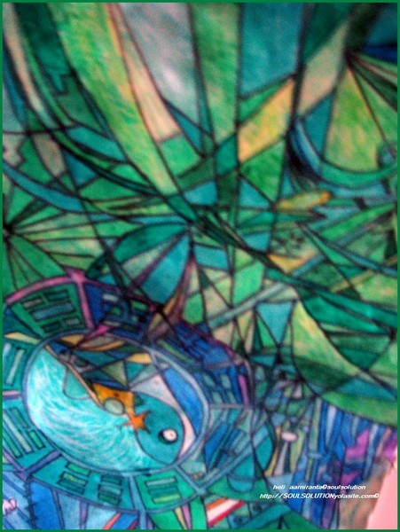 origininal A3 size on paper-mixed media 2009