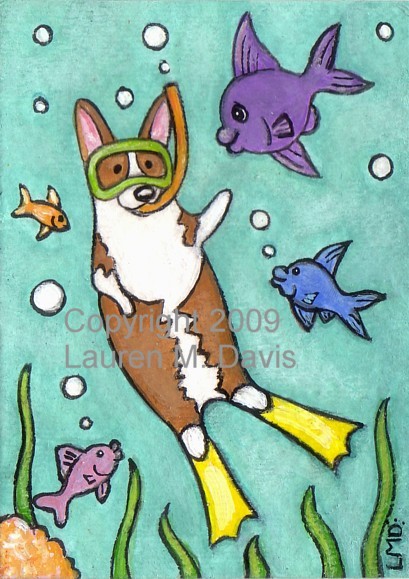 Corgi Scuba Diver