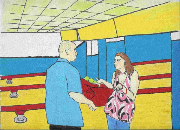 Heidi and Jamie at Siedels bowling lanes