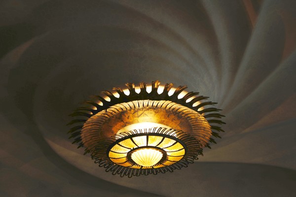 Famous Lamp in Gaudi's Casa batllo