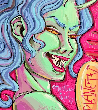 Martian Girl from Planet V