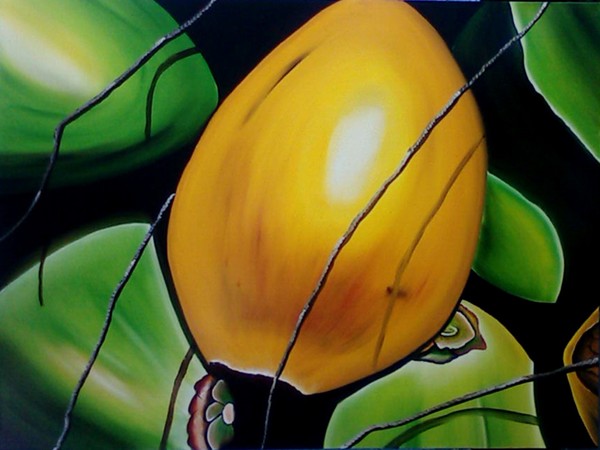Yellow coconut