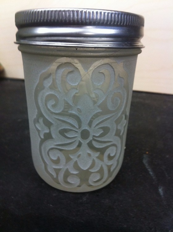 etched stash jar