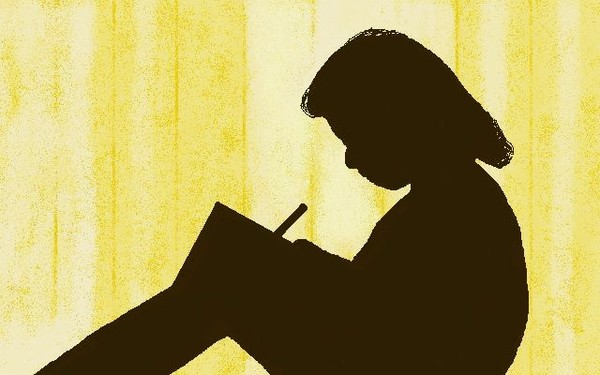 writer by window