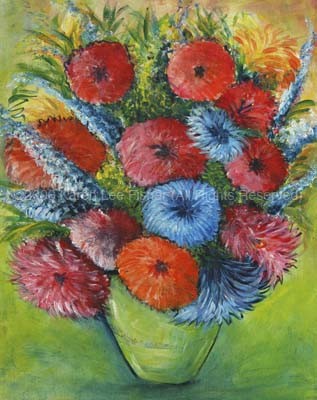A Vase with Flowers