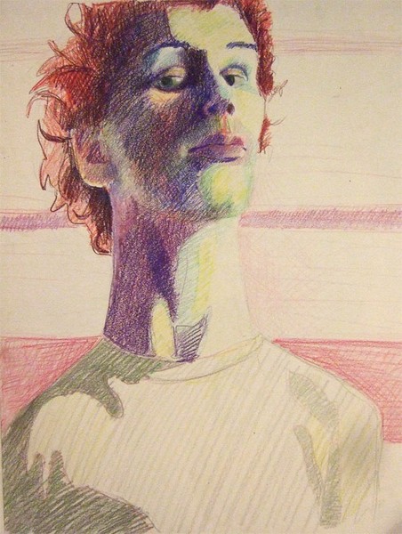 Self-portrait (colored pencil)