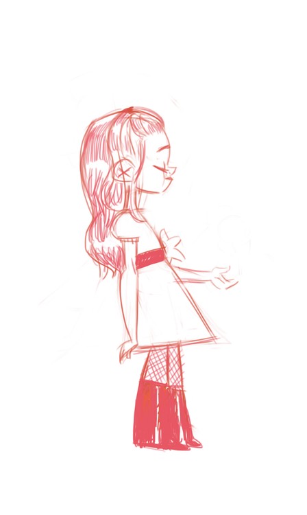 Niñita boceto2