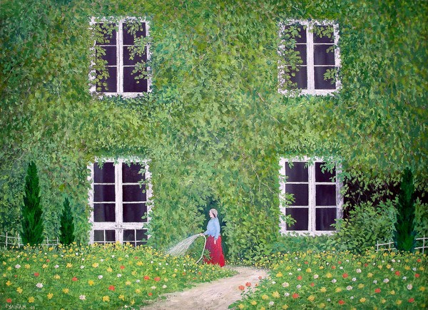 LADY IN THE GARDEN 2