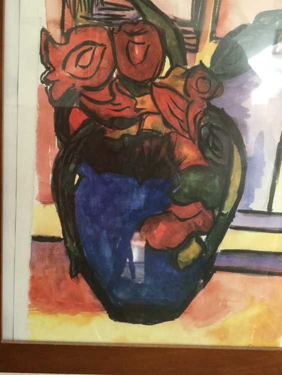 The blue vase