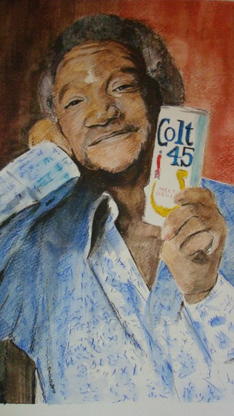 Redd Foxx . watercolor . 11x14