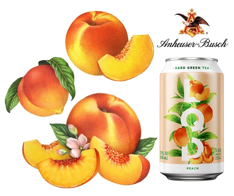 Peach Illustrations for Anheuser-Busch