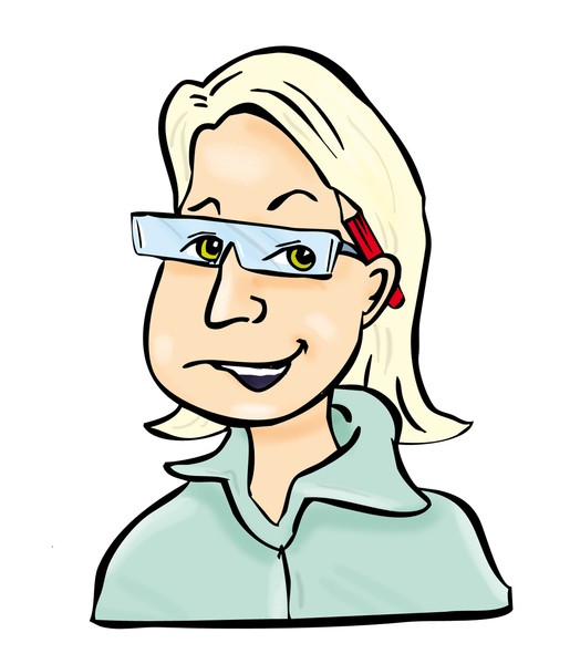 Young woman with glasses