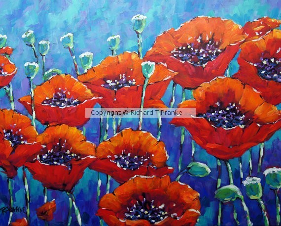 Poppy painting Love my Poppies