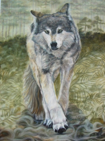 Wolf in the mist