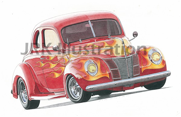 1940 Ford BusinessMan's Coupe Hotrod