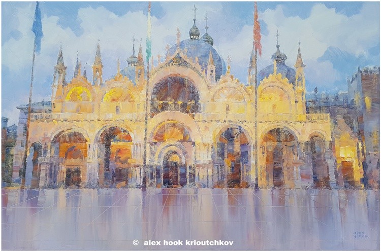 Evening rain in Venice