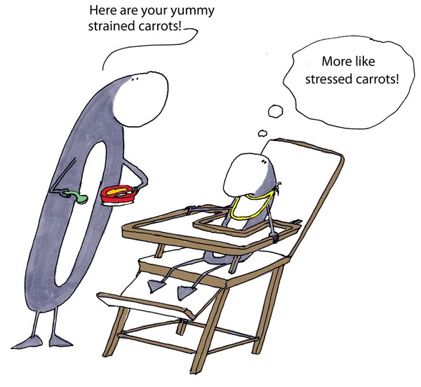 stressed carrots