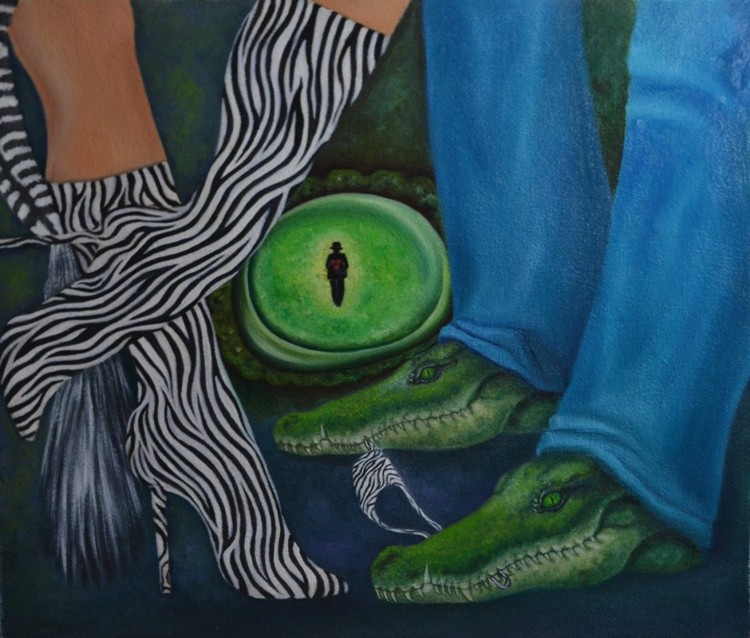 Magic eye of crocodile