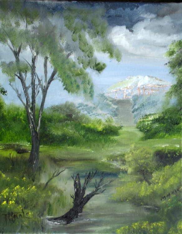 Landscape in the swamp
