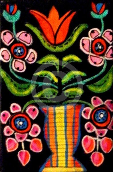 Folk art flowers