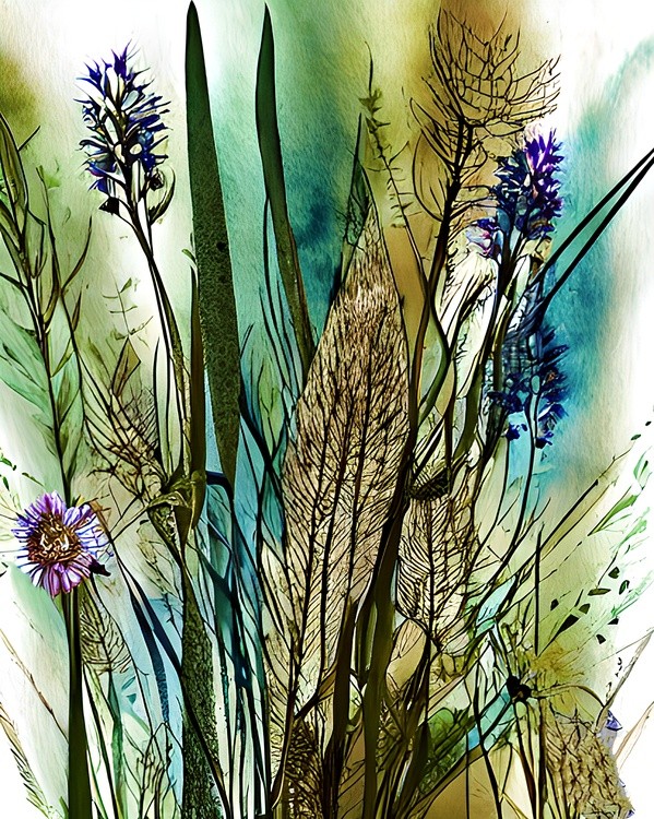 Watercolor botanical 