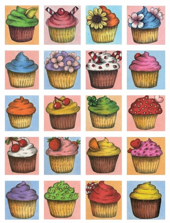 Colorful Cupcake Montage