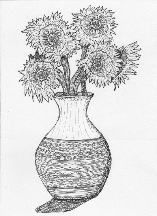 Vase of flowers