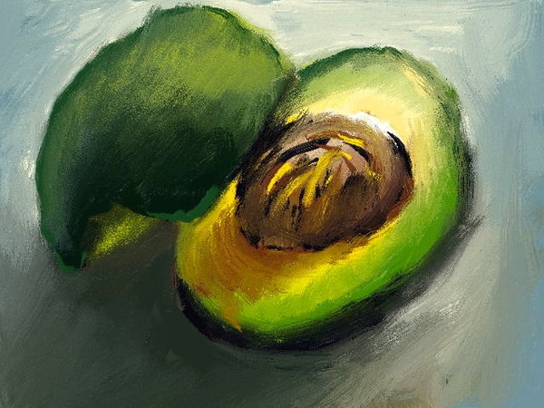 Avocado Still Life 8x10 print