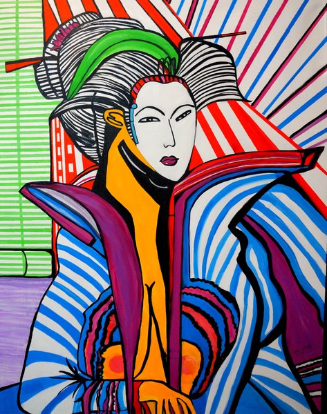 ABSTRACT  JAPANESE GIRL MING A LING