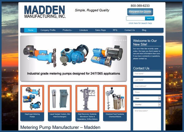 Madden Manufacturing Website