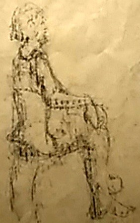 Anna in Chair Sketch