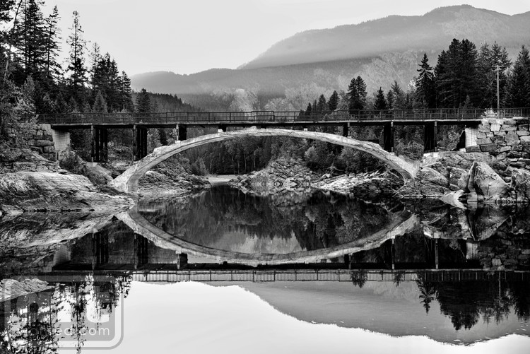 An old bridge during sunrise