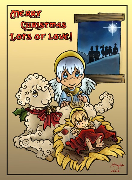Cybercat's Xmas Card 2004