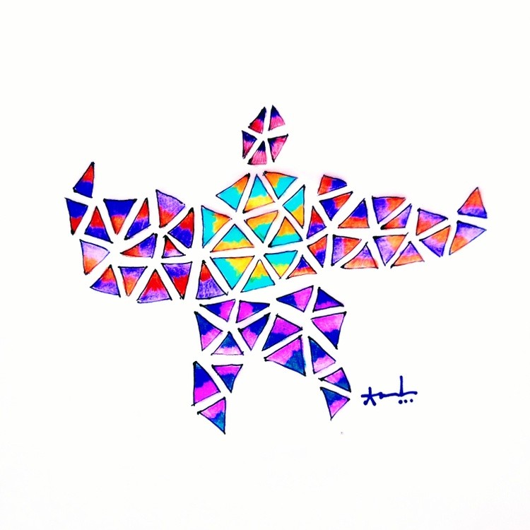 Triangle robot.. Art... 