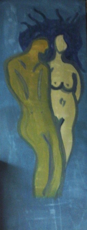 Abstract people painting