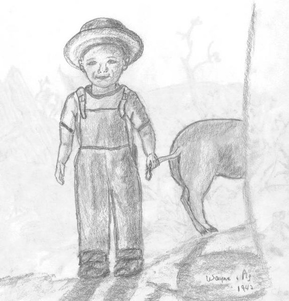 -Got a pig by the tail