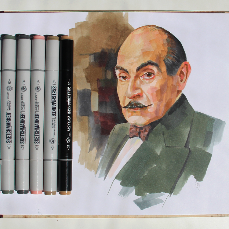 Poirot portrait