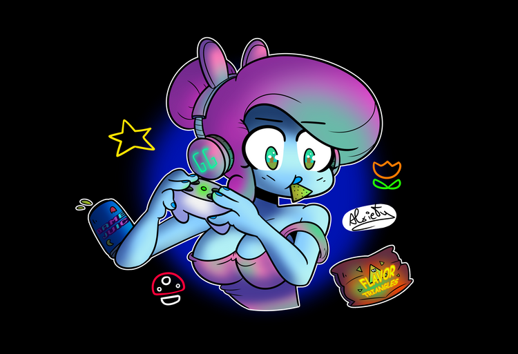 angy gamer girl