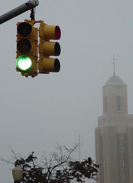Green Light & Fog