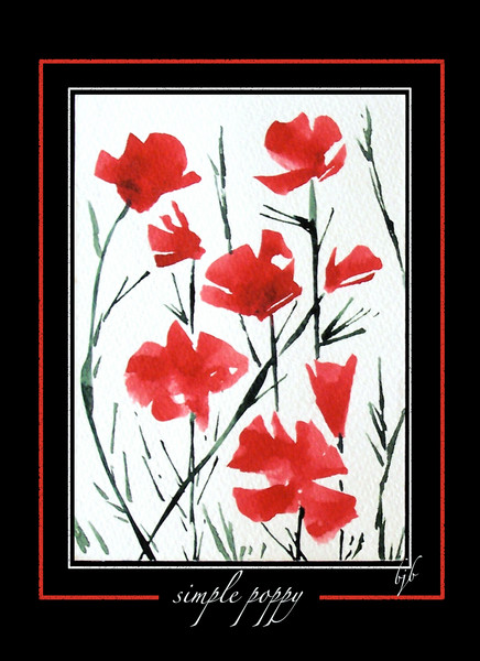 PostCard: Simple Poppy 1