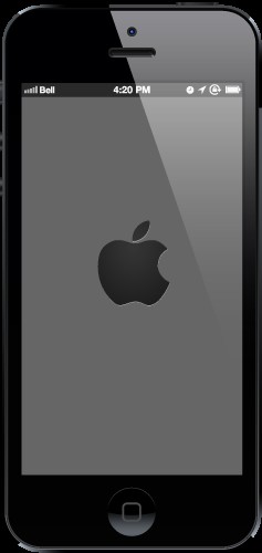 iPhone 5 illustration, front