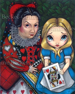 Alice and the Queen of Hearts
