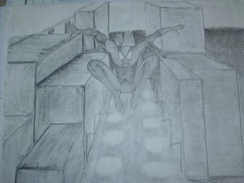 spiderman up high