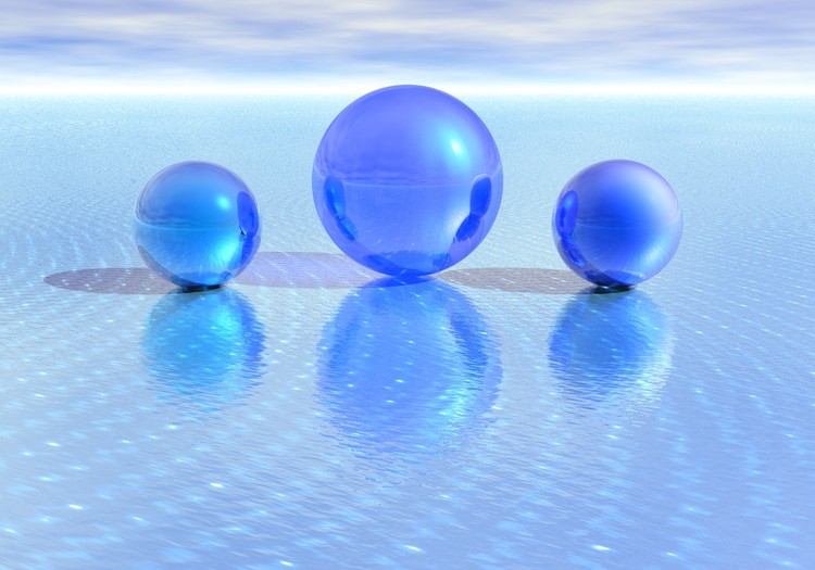 Blue spheres 