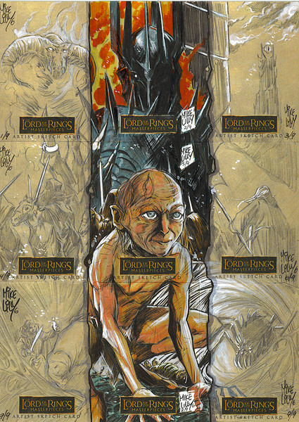 LORD OF THE RINGS MASTERPIECES sketch cards