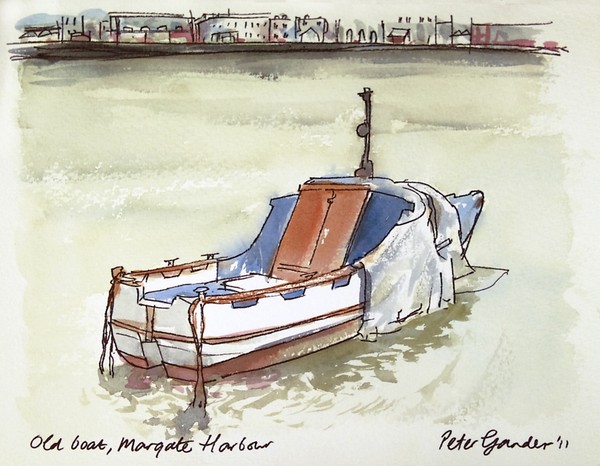The Kent Cultural Baton, Old Boat, painting 2/5