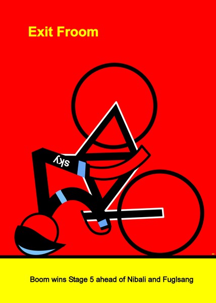 tour de france 2014 stage 5 exit froome