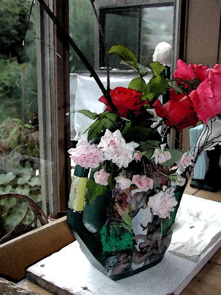 Flowers by the Windows